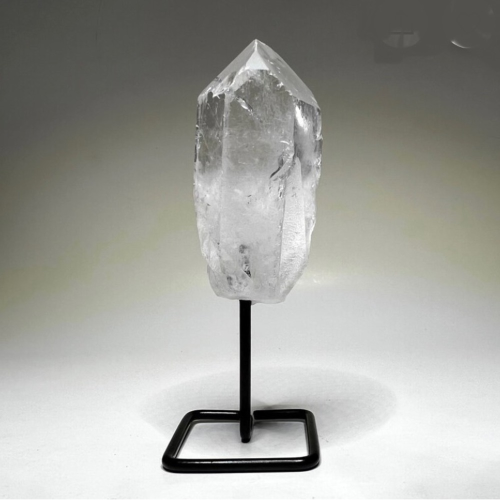Crystal Points, Clear Crystal Quartz on stand